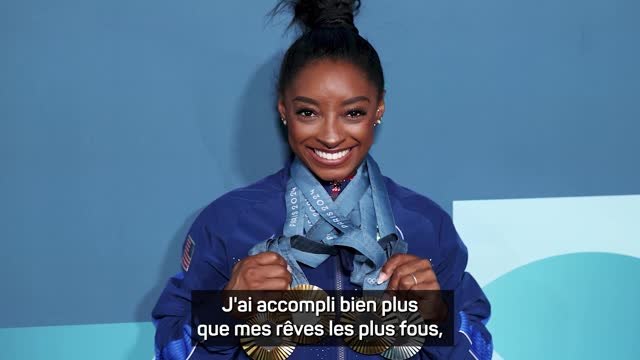 Paris 2024 - Biles : J'ai accompli bien plus que mes rêves les plus fous