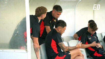 Juanlu, 'presente' con el Sevilla FC en Portugal