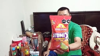 Probando #Botanas Y #Frituras Mission #Churritos Con #Chile ️ Y #Limon ‍ #Snack #Picante #Mukbang
