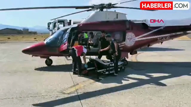 Bingöl'de Ambulans Helikopter İle Hastaneye Yetiştirilen Kişi