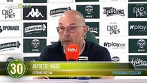 “Nos ganaron bien”  Alfredo Arias en la última rueda de prensa con el DIM