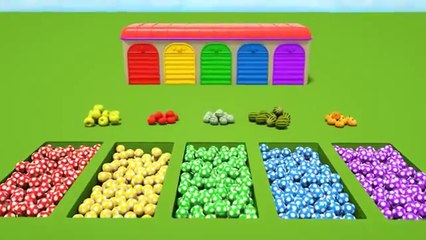 Color Balls & Sing a Song! | Wheels On the Bus, Ten in the Bed | Baby Nursery Rhymes & Kids Songs