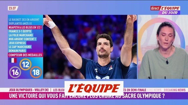 Les Bleus s'imposent au tie-break contre l'Allemagne et filent en demi-finales - Volley - JO 2024