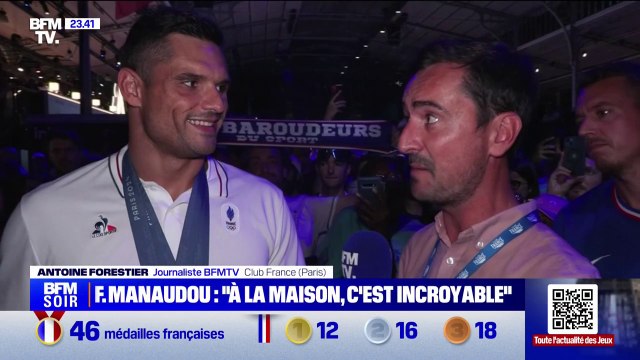 À la maison, c'est incroyable : la réaction de Florent Manaudou, double médaillé de bronze olympique de natation