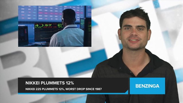 Japan's Nikkei 225 Plummets Over 12%, Marking Worst Drop Since 1987 and Erasing Year's Gains in a Single Day