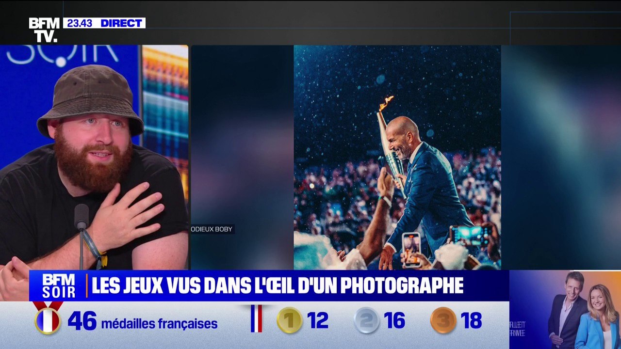 La médaille d'or de Teddy Riner, Zidane et la flamme olympique: les JO de Paris 2024 vus par l'objectif du photo-reporter Bobby