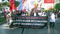 İzmir'de Hakkari Belediyesine kayyum atanması protesto edildi