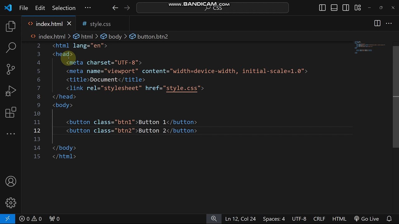 CSS Tutorials: Button in CSS | Button Styling