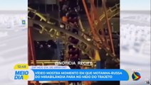 Montanha-russa do Mirabilandia, em Olinda, tem falha e pessoas precisam de resgate