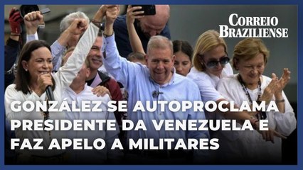 González se autoproclama presidente da Venezuela e faz apelo a militares