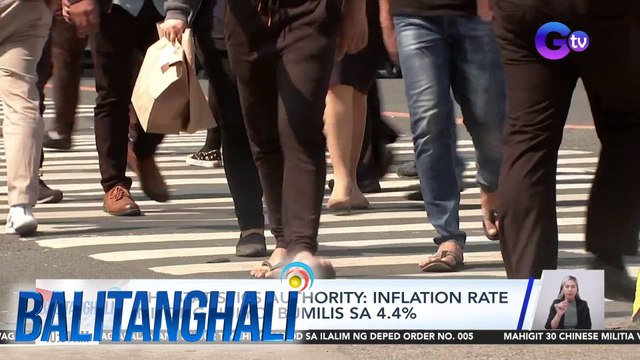 PHL Statistics Authority - Inflation rate nitong Hulyo, bumilis sa 4.4% | Balitanghali
