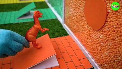 Learn Dinosaurs Names for Kids With Color Balls _ Tyrannosaurus Rex _ Carnot_HD