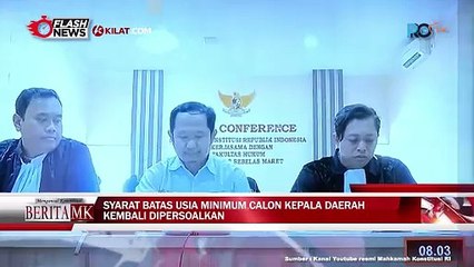 MK Kembali Gelar Sidang Mengenai Syarat Batas Usia Minimum Calon Kepala Daerah