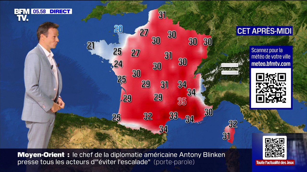 De la pluie sur le Finistère et des orages dans...