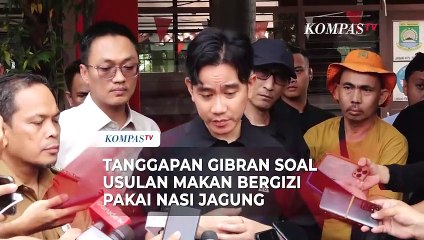 Tanggapan Gibran Soal Usulan Menko PMK Makan Bergizi Pakai Nasi Jagung