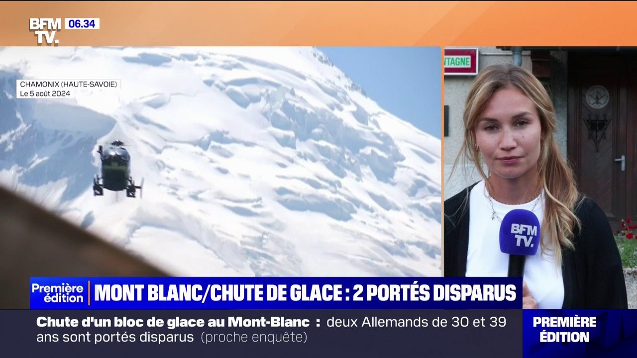 Avalanche au Mont Blanc: deux personnes de nationalité allemande toujours portées disparues
