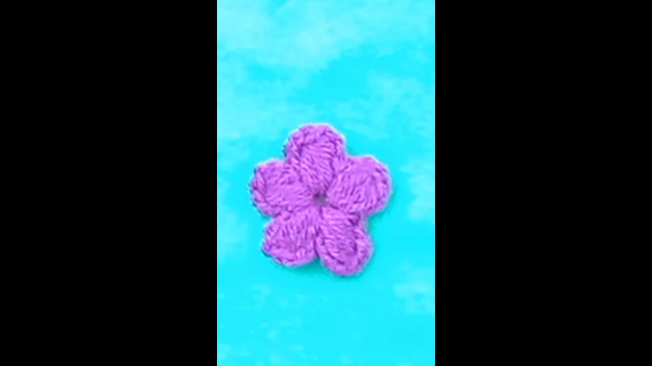 Crochet Puff Flowers  - Very Simple Pattern for  Beginners