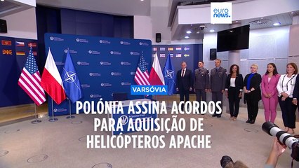 Polónia assina importantes acordos de compensação para helicópteros Apache