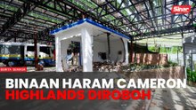 Pusat pelancongan haram di Cameron Highlands diroboh