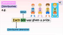 Determiners - Interrogatives, Quantifiers And Distributives