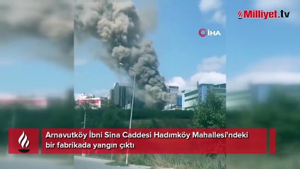 İstanbul'da fabrika yangını: Müdahale sürüyor