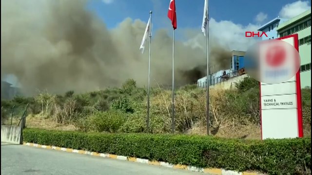 Arnavutköy'de fabrika yangını