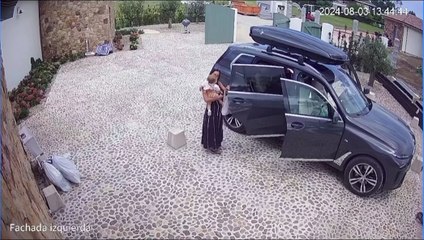 El impactante vídeo de María Pombo al caerse con su hija en brazos