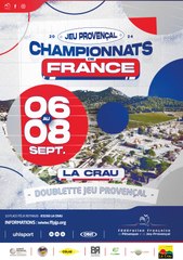 CHAMPIONNAT DE FRANCE DOUBLETTE JP - LA CRAU 2024