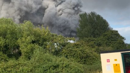 Massive smoke plume from Dublin fire clearly visible from apartment