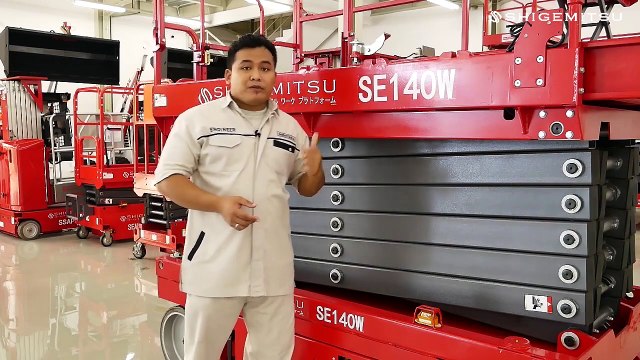 REVIEW ELECTRIC SELF-PROPELLED SCISSOR LIFT 14M 350 KG - SHIGEMITSU SE140Wy2mate.com - REVIEW ELECTRIC SELFPROPELLED SCISSOR LIFT 14M 350 KG SHIGEMITSU SE140W_v720P