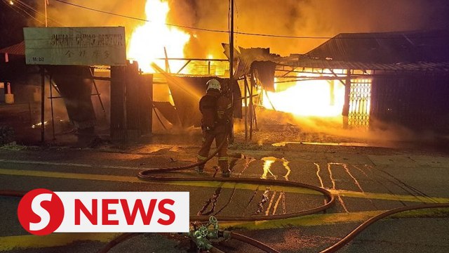 Three shops razed in Teluk Intan fire