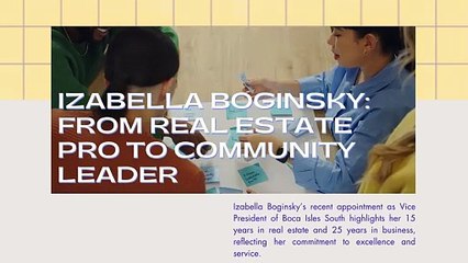 Boca Isles South Welcomes Izabella Boginsky: A New Era of Leadership and Community Engagement