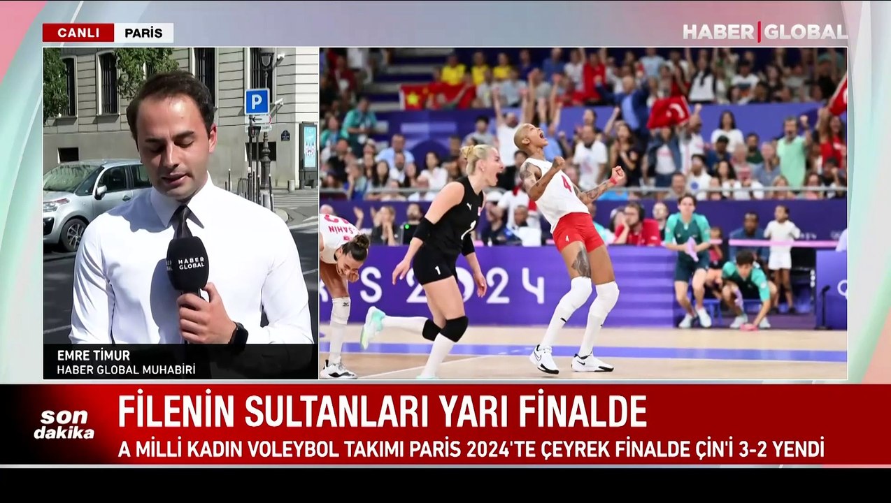 Filenin Sultanları affetmedi! Altın kızlar Çin'i 3-2 mağlup ederek adını son 4 ülke arasına yazdırdı