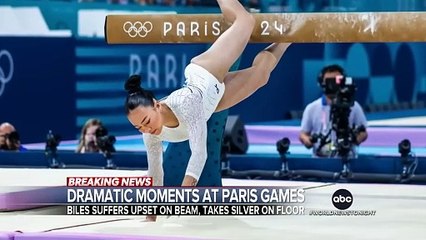 Simone Biles wins silver, Jordan Chiles, bronze in Olympic gymnastics floor finals