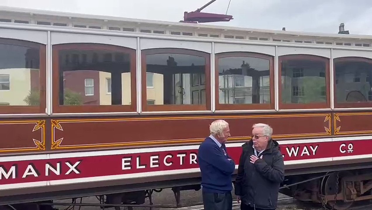 Watch as enthusiasts gather in Ramsey during an event to mark the 125th anniversary of the Manx Electric Railway's Laxey to Ramsey line