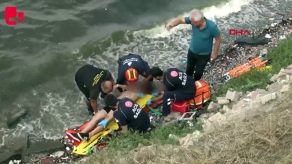 Küçükçekmece Gölü'nde boğulmaktan son anda kurtarıldı