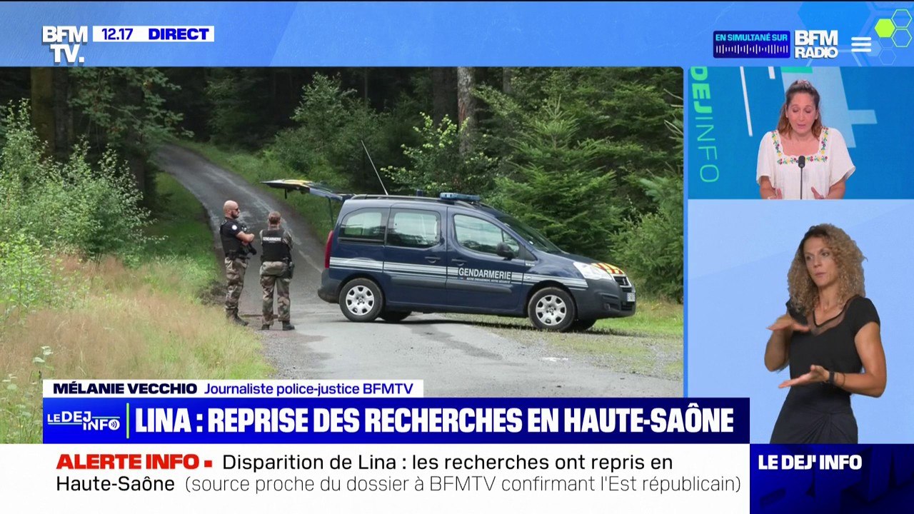 Disparition de Lina: les recherches ont repris et se concentrent dans la forêt Saulx en Haute-Saône