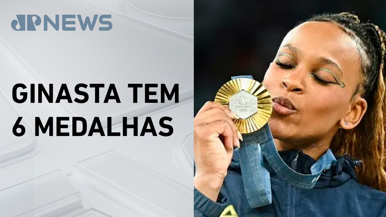Rebeca Andrade se torna maior medalhista brasileira em Olimpíadas