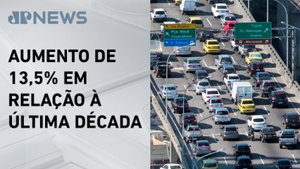 Cerca de 392 mil pessoas morreram no trânsito entre 2010 e 2019 no Brasil