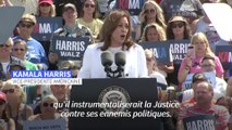Kamala Harris avertit du danger d'un retour de Trump pour la démocratie américaine