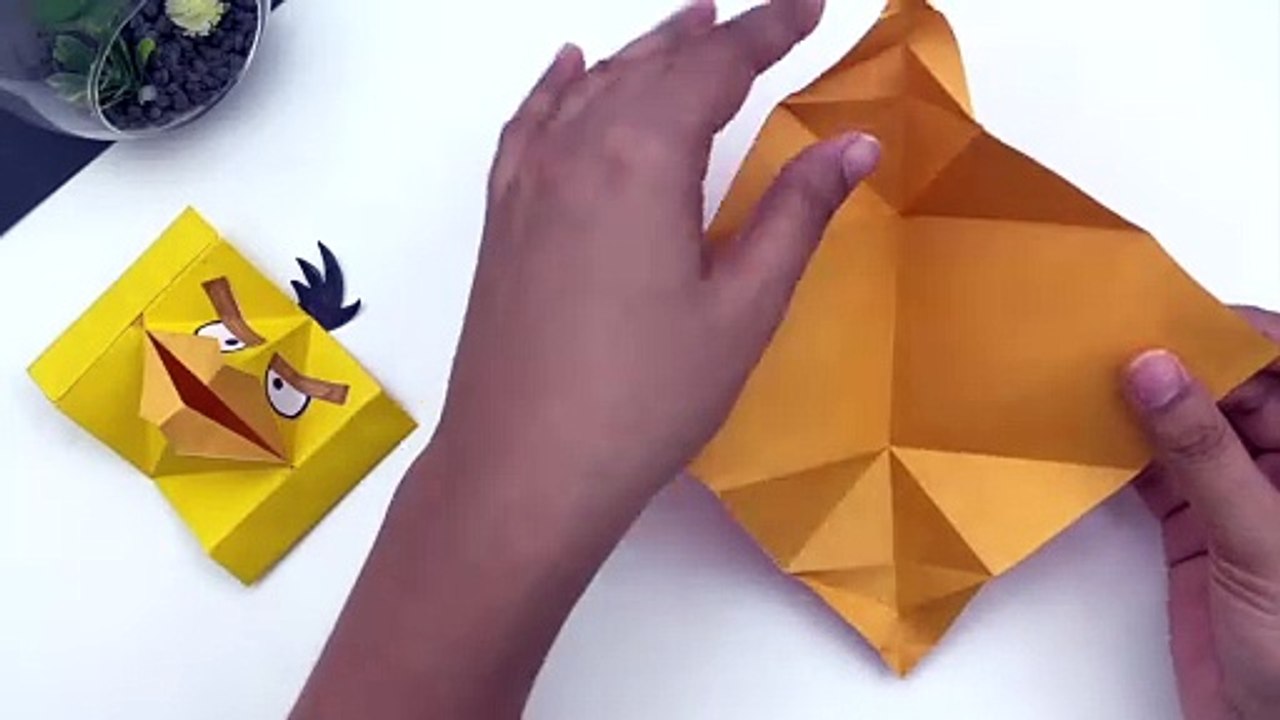 Paper Angry Bird Craft / How to Make Angry Bird With Paper At Home ...