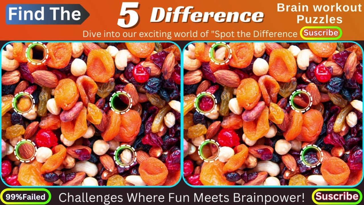 Can YOU Spot the Difference Challenging Visual Puzzle Game - video ...