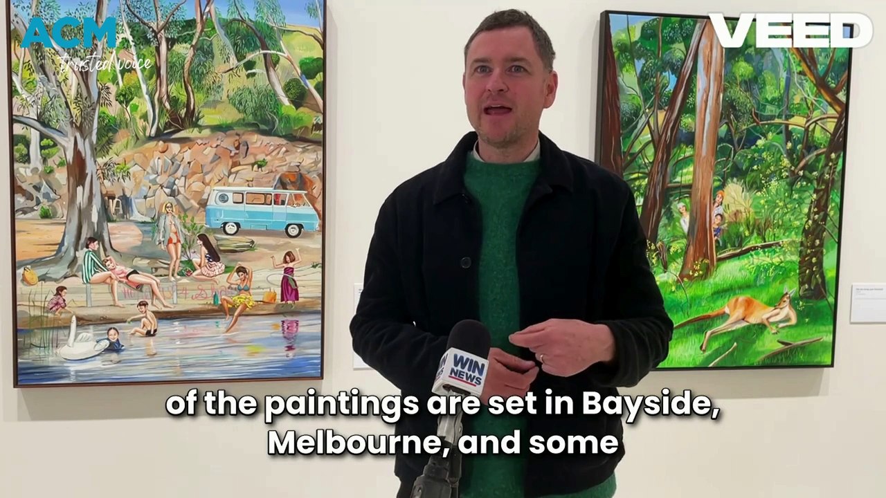 Castlemaine artist Rob McHaffie talks about his new exhibition We Are Family, at the Bendigo Art Gallery.