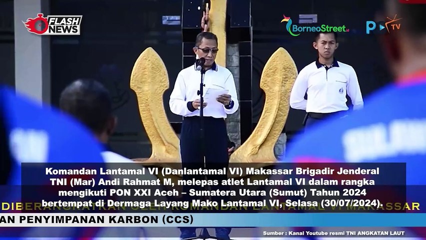 Semarakkan PON XXI Aceh Sumut 2024 TNI AL Berangkatkan Prajurit Berprestasi dari Lantamal IV Makassar