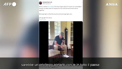 Harris a Walz, la proposta al telefono: "Vuoi correre con me?"