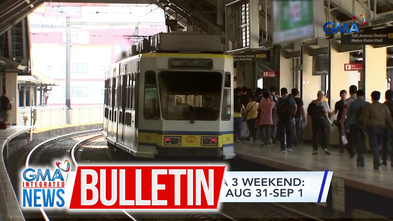 LRT-1, walang biyahe sa 3 weekend - Aug 17-18, Aug 24-25 at Aug 31-Sep 1 | GMA Integrated News Bulletin