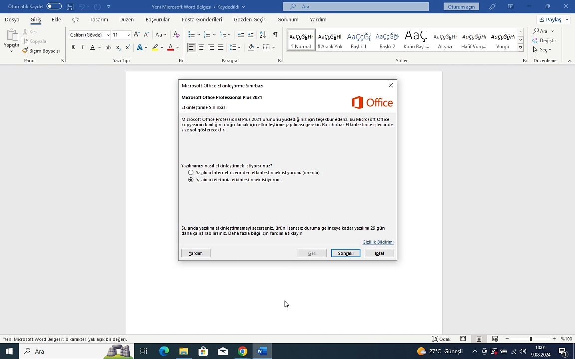 Office 2021 Kod Değiştirme Nasıl Yapılır?