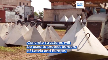 Construction is underway on the first elements of the 'Baltic Defence Line' in Latvia