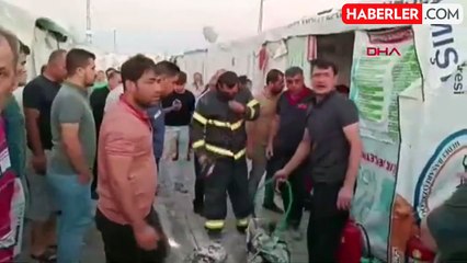 Adıyaman'da Konteyner Kentte Çıkan Yangın Söndürüldü