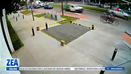 Motociclista choca tras circular por la ciclovía en Jalisco